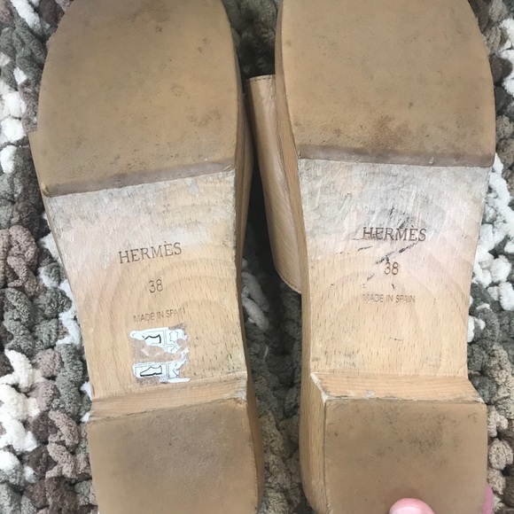 COPY - Tan Hermès clogs. Size 38 - Picture 2 of 3